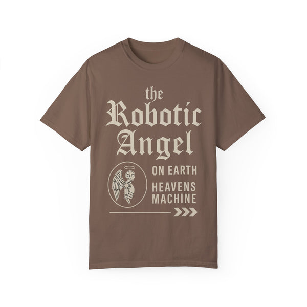 Unisex Robotic Angel T-Shirt – Vintage Style Graphic Tee for Casual Wear